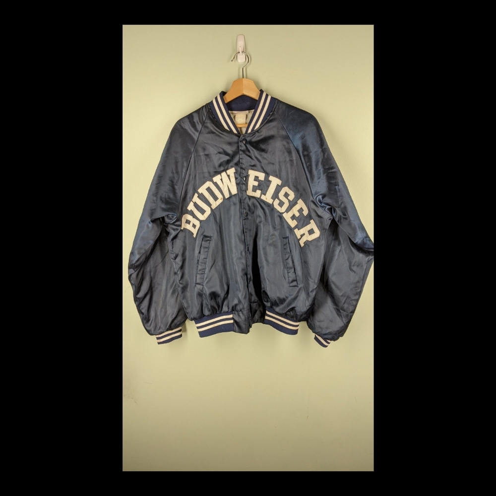 Vintage 1980s Budweiser Baseball Jacket